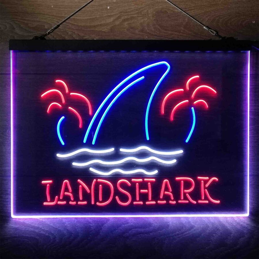 Landshark Palm Tree Island Neon 3 Color Led Sign - Image 12
