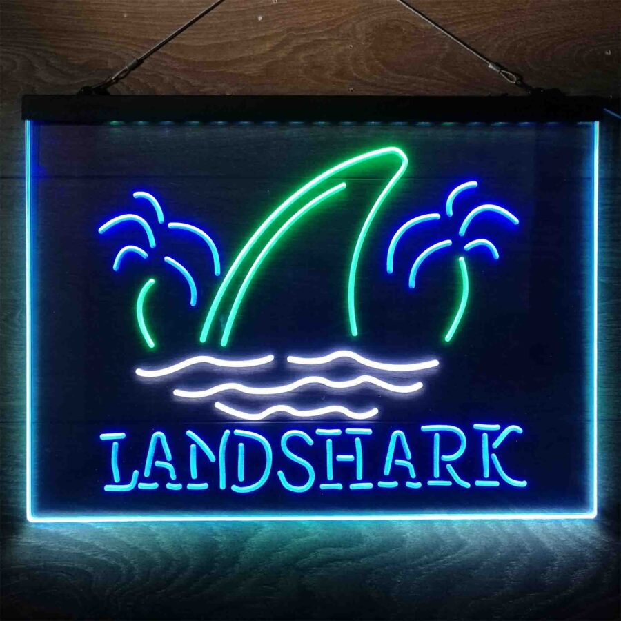 Landshark Palm Tree Island Neon 3 Color Led Sign - Image 11