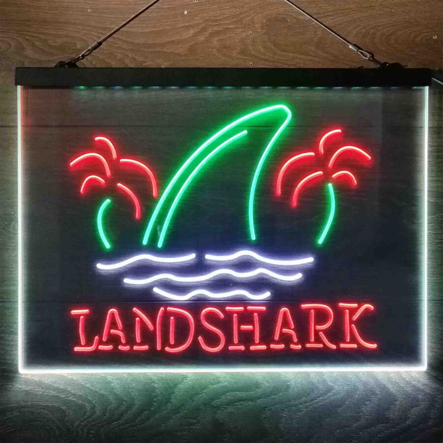 Landshark Palm Tree Island Neon 3 Color Led Sign - Image 9