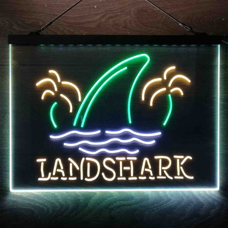 Landshark Palm Tree Island Neon 3 Color Led Sign - Image 13