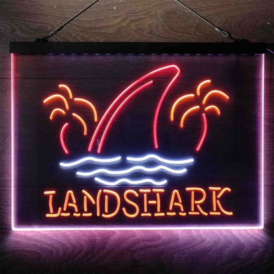Landshark Palm Tree Island Neon 3 Color Led Sign - Image 5