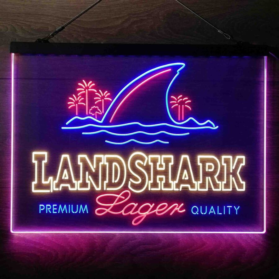 Landshark Lager Neon 3 Color Led Sign