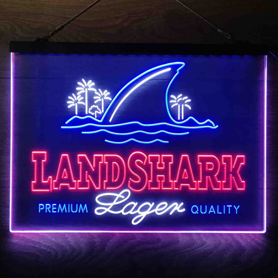 Landshark Lager Neon 3 Color Led Sign - Image 7