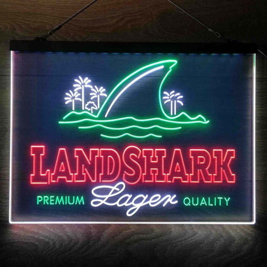 Landshark Lager Neon 3 Color Led Sign - Image 2