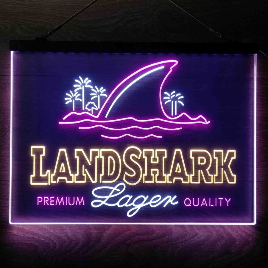 Landshark Lager Neon 3 Color Led Sign - Image 6