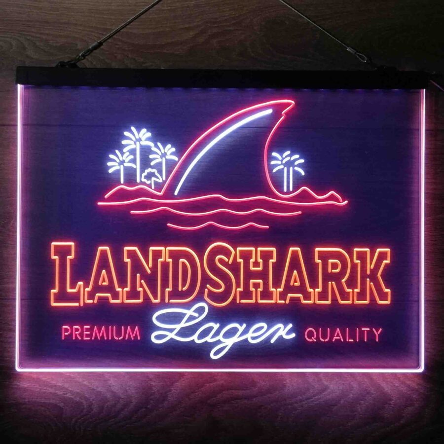 Landshark Lager Neon 3 Color Led Sign - Image 4
