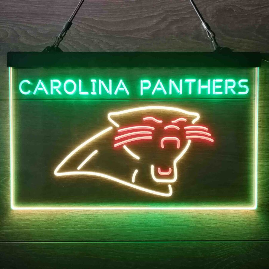 Carolina Panthers Neon 3 Color Led Sign - Image 7