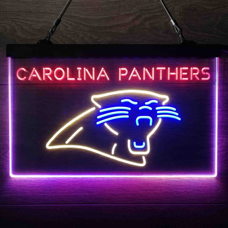 Carolina Panthers Neon 3 Color Led Sign - Image 5