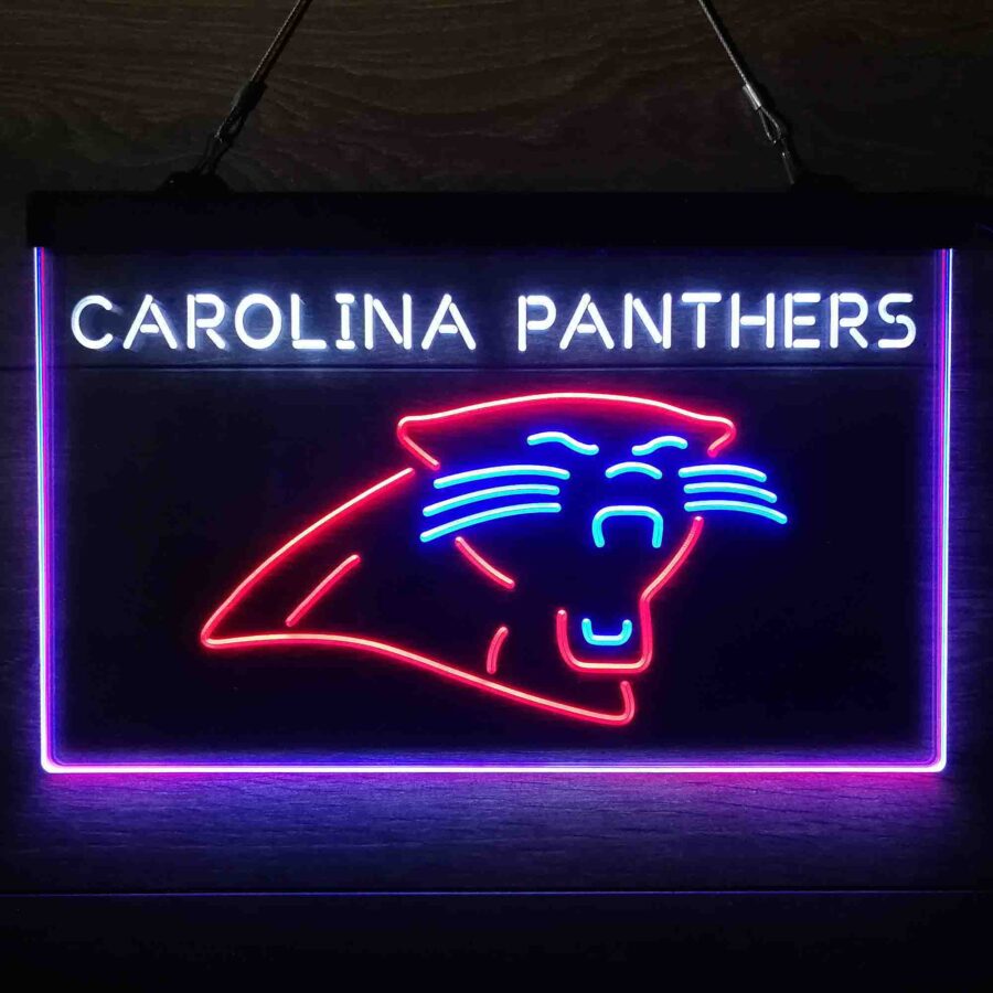 Carolina Panthers Neon 3 Color Led Sign - Image 3