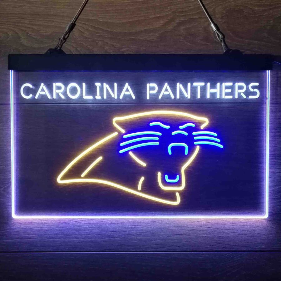 Carolina Panthers Neon 3 Color Led Sign - Image 10