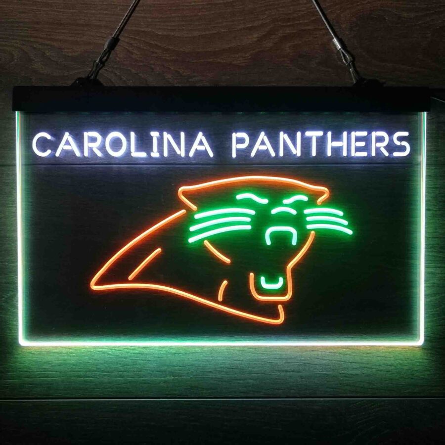 Carolina Panthers Neon 3 Color Led Sign - Image 2