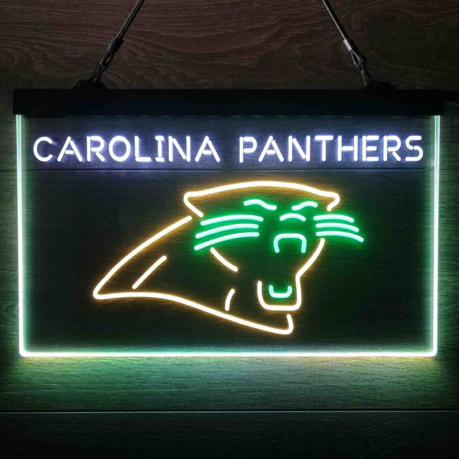 Carolina Panthers Neon 3 Color Led Sign