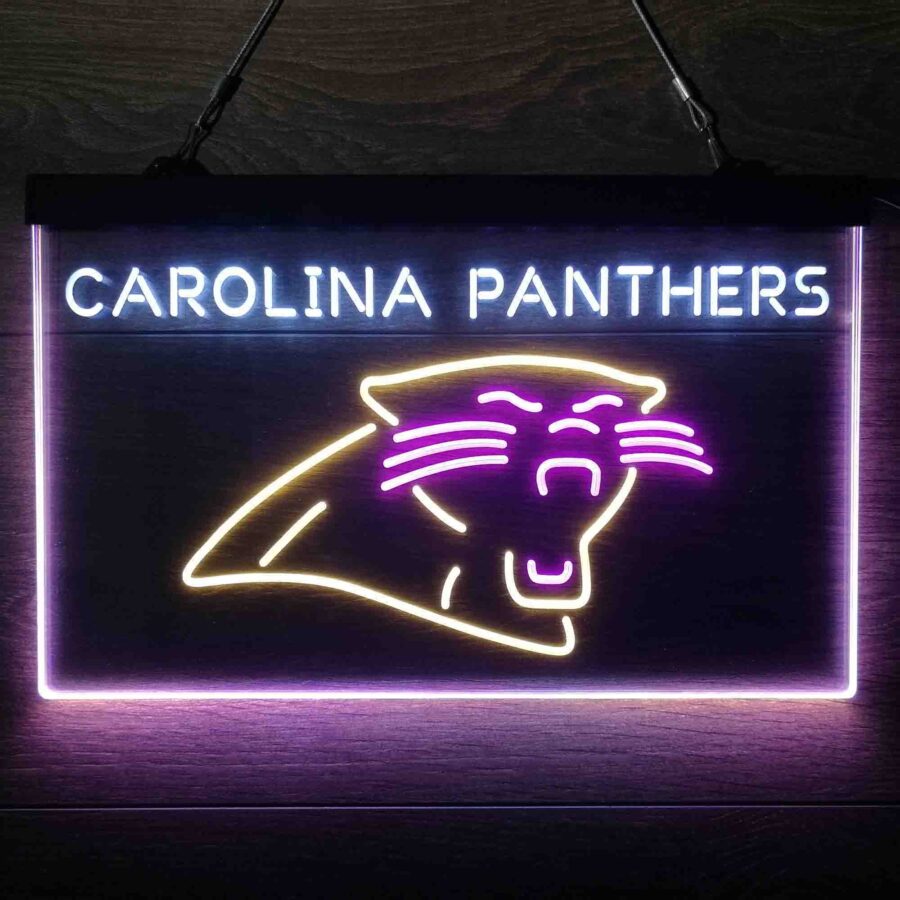 Carolina Panthers Neon 3 Color Led Sign - Image 4