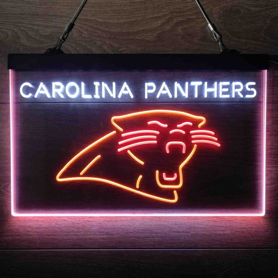 Carolina Panthers Neon 3 Color Led Sign - Image 6