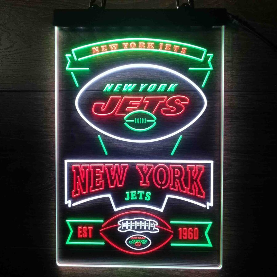 New York Jets Neon Led Sign 3 Colors