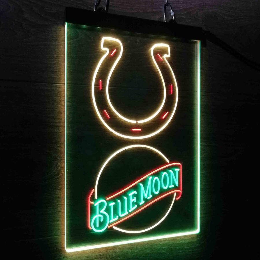 Blue Moon Bar Indianapolis Colts Est 1953 Neon Led Sign 3 Colors - Image 9