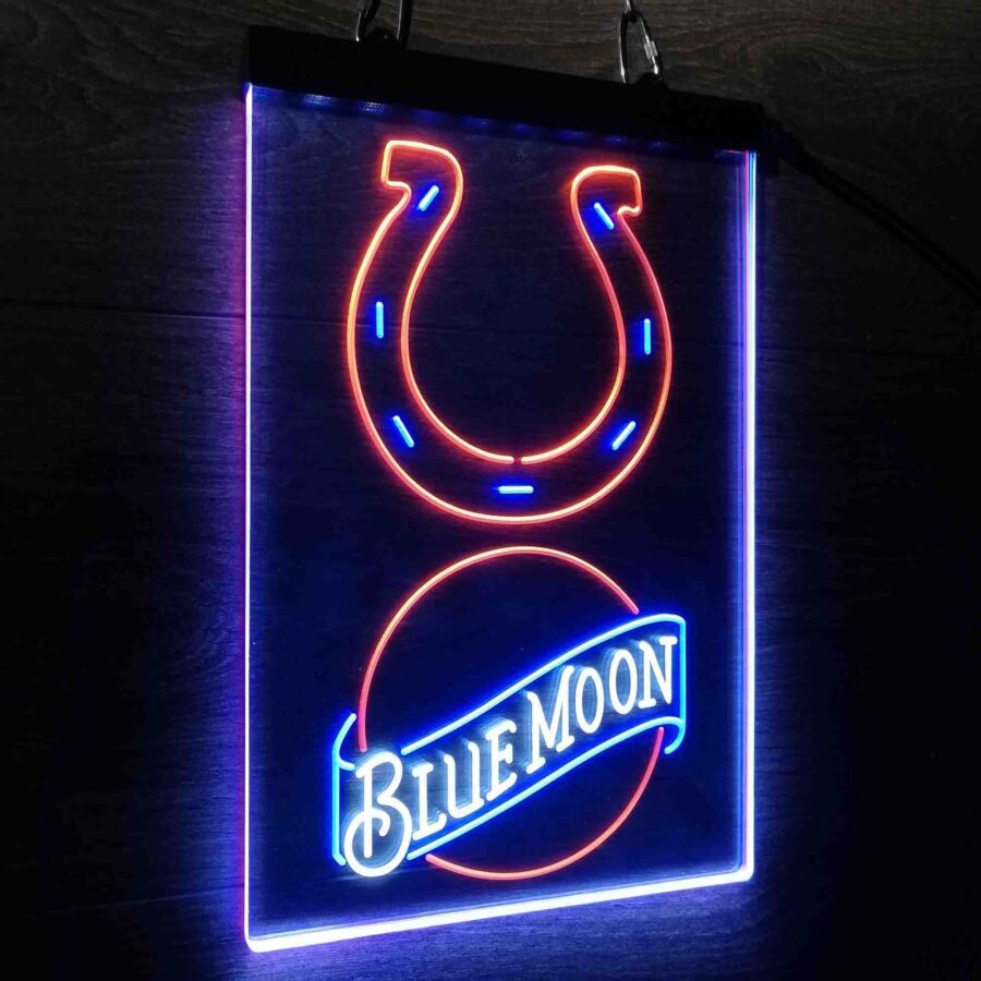 Blue Moon Bar Indianapolis Colts Est 1953 Neon Led Sign 3 Colors - Image 5