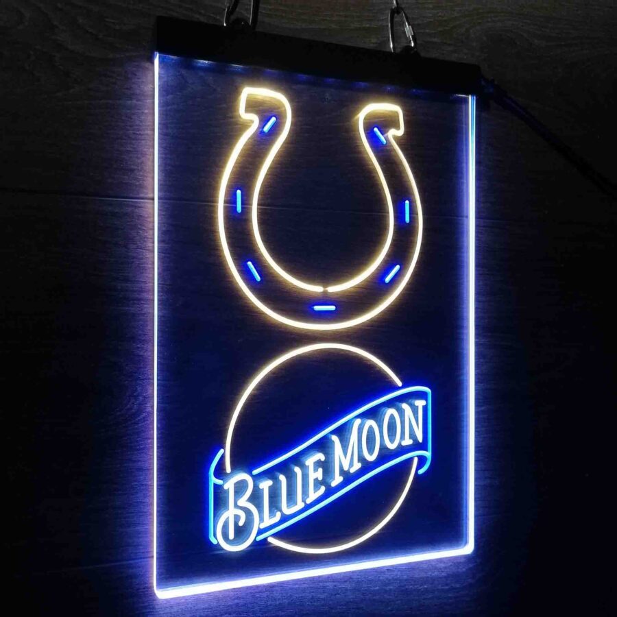 Blue Moon Bar Indianapolis Colts Est 1953 Neon Led Sign 3 Colors - Image 4
