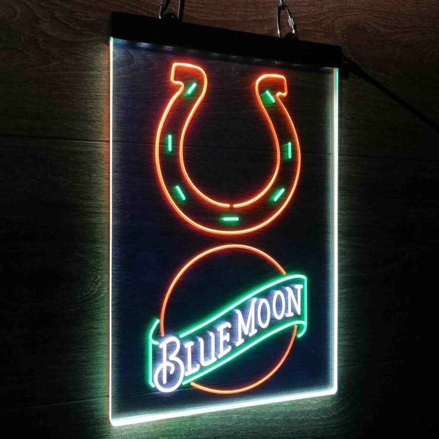Blue Moon Bar Indianapolis Colts Est 1953 Neon Led Sign 3 Colors - Image 7