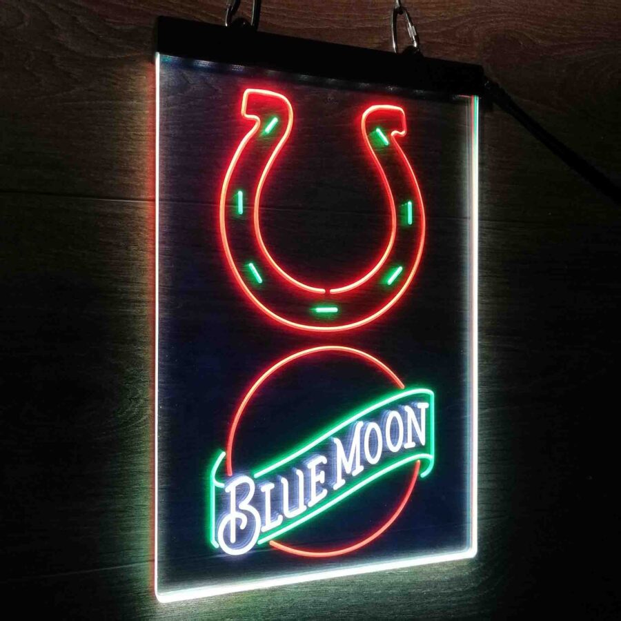 Blue Moon Bar Indianapolis Colts Est 1953 Neon Led Sign 3 Colors - Image 8