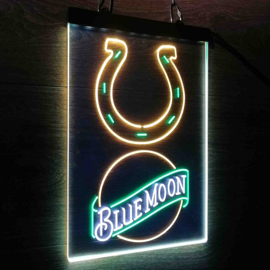 Blue Moon Bar Indianapolis Colts Est 1953 Neon Led Sign 3 Colors - Image 3