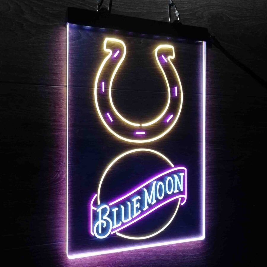 Blue Moon Bar Indianapolis Colts Est 1953 Neon Led Sign 3 Colors - Image 13