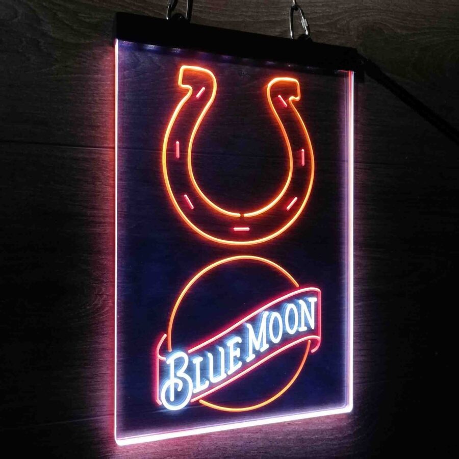 Blue Moon Bar Indianapolis Colts Est 1953 Neon Led Sign 3 Colors - Image 10
