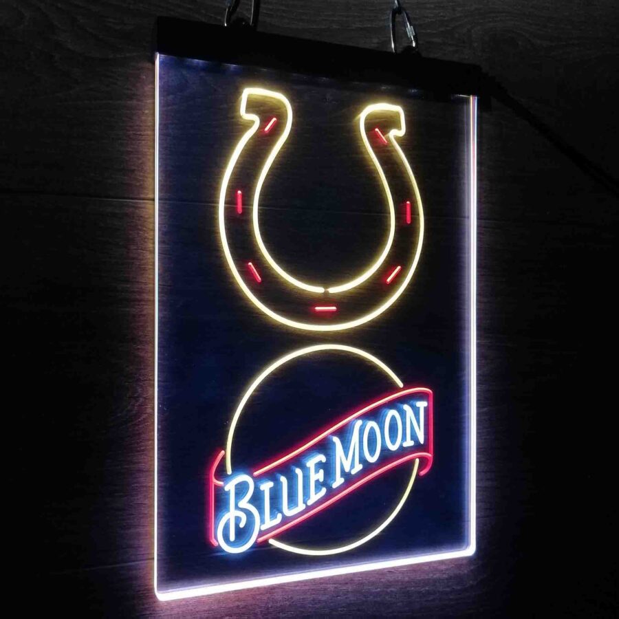 Blue Moon Bar Indianapolis Colts Est 1953 Neon Led Sign 3 Colors - Image 6